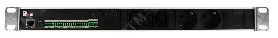 Управляемый блок розеток с мониторингом, алюм., 19 дюймов артикул R-MC1 ...