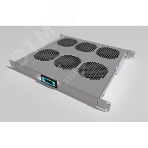 Модуль вентиляторный 19 с встроенным контроллером температуры, 1U, 6 вентиляторов, регулируемая глубина 390-750 мм