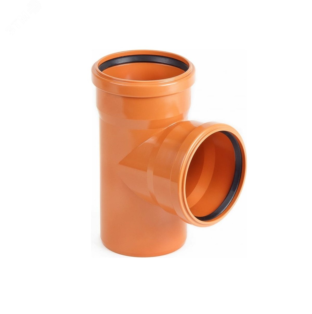 Изображение товара Тройник наружной канализации 200 мм 87 градусов PVC-U Хемкор