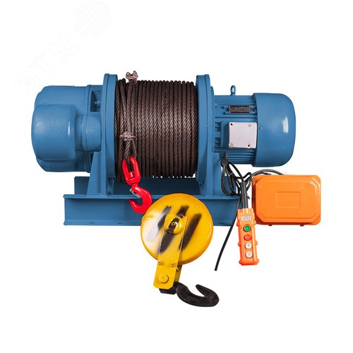 Изображение товара Лебедка электрическая KDJ 1500-100-380, г/п 1.5т, канат 100м, 380В (шт)