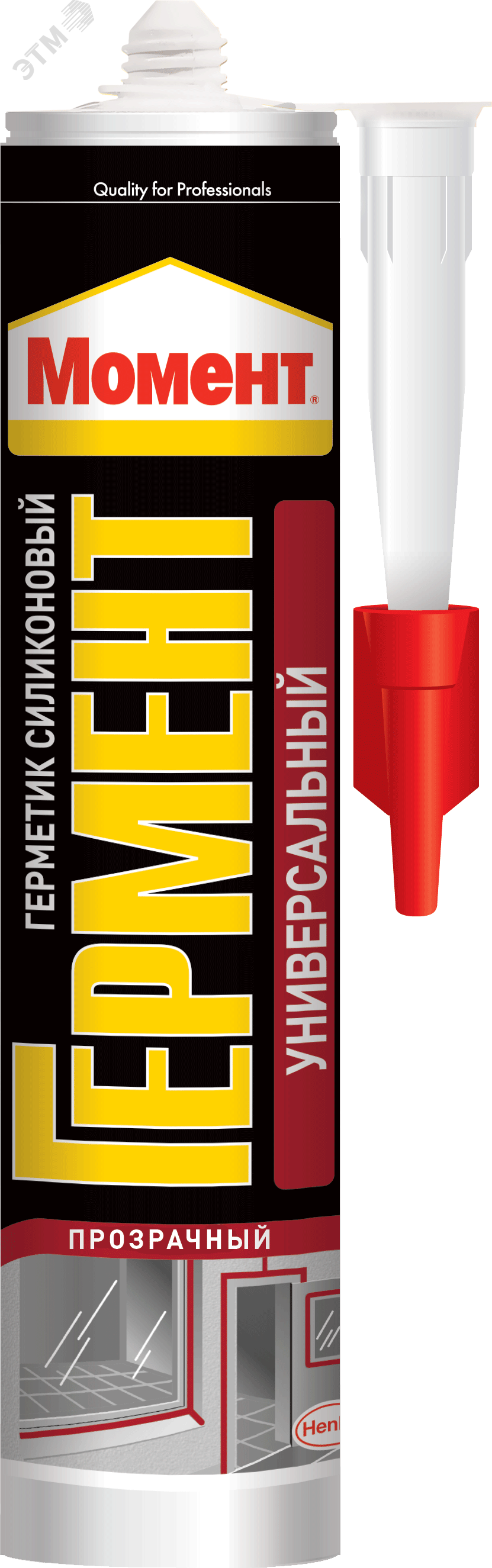 Изображение товара Герметик силиконовый универсальный Момент ГЕРМЕНТ прозрачный 280 мл Изображение товара Герметик силиконовый универсальный Момент ГЕРМЕНТ прозрачный 280 мл