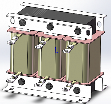 Изображение товара Дроссель входной переменного тока ACI-C-0024-T4, мощность ПЧ, кВт 7.5, номинальный выходной ток, А 24 (шт)