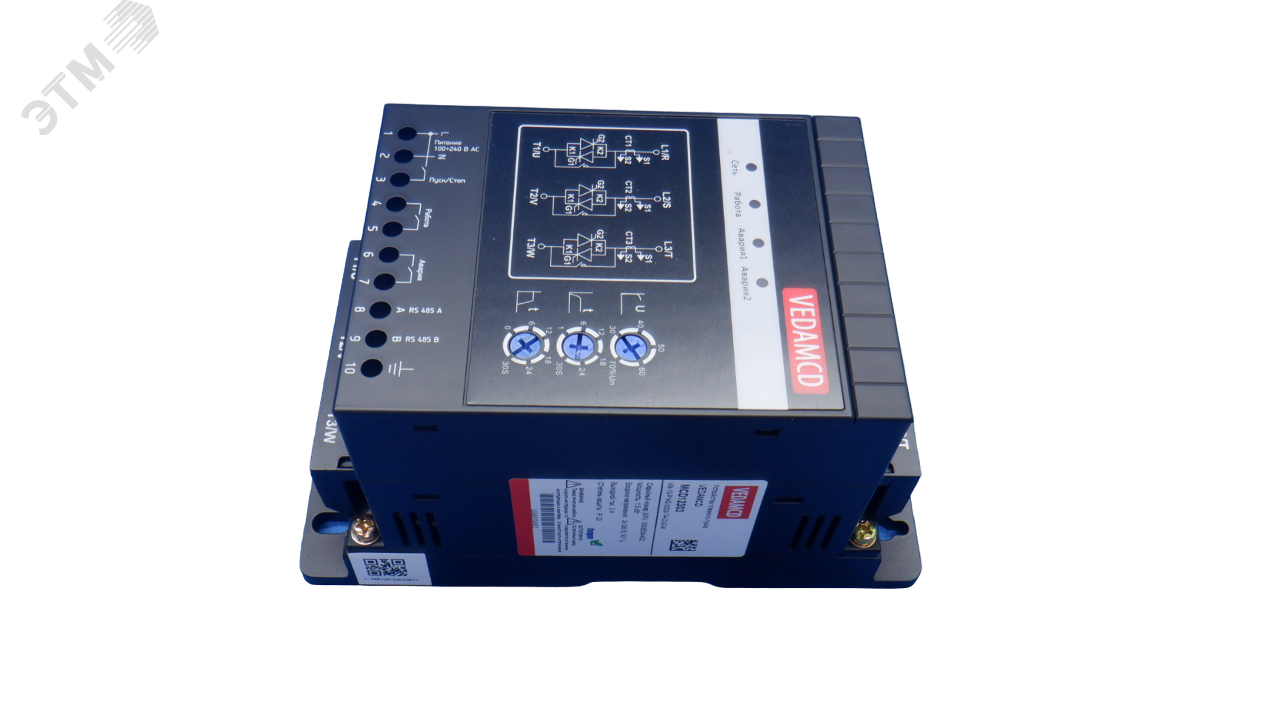 Изображение товара Устройство плавного пуска MCD1 для трехфазных двигателей 3х380В и 220 В