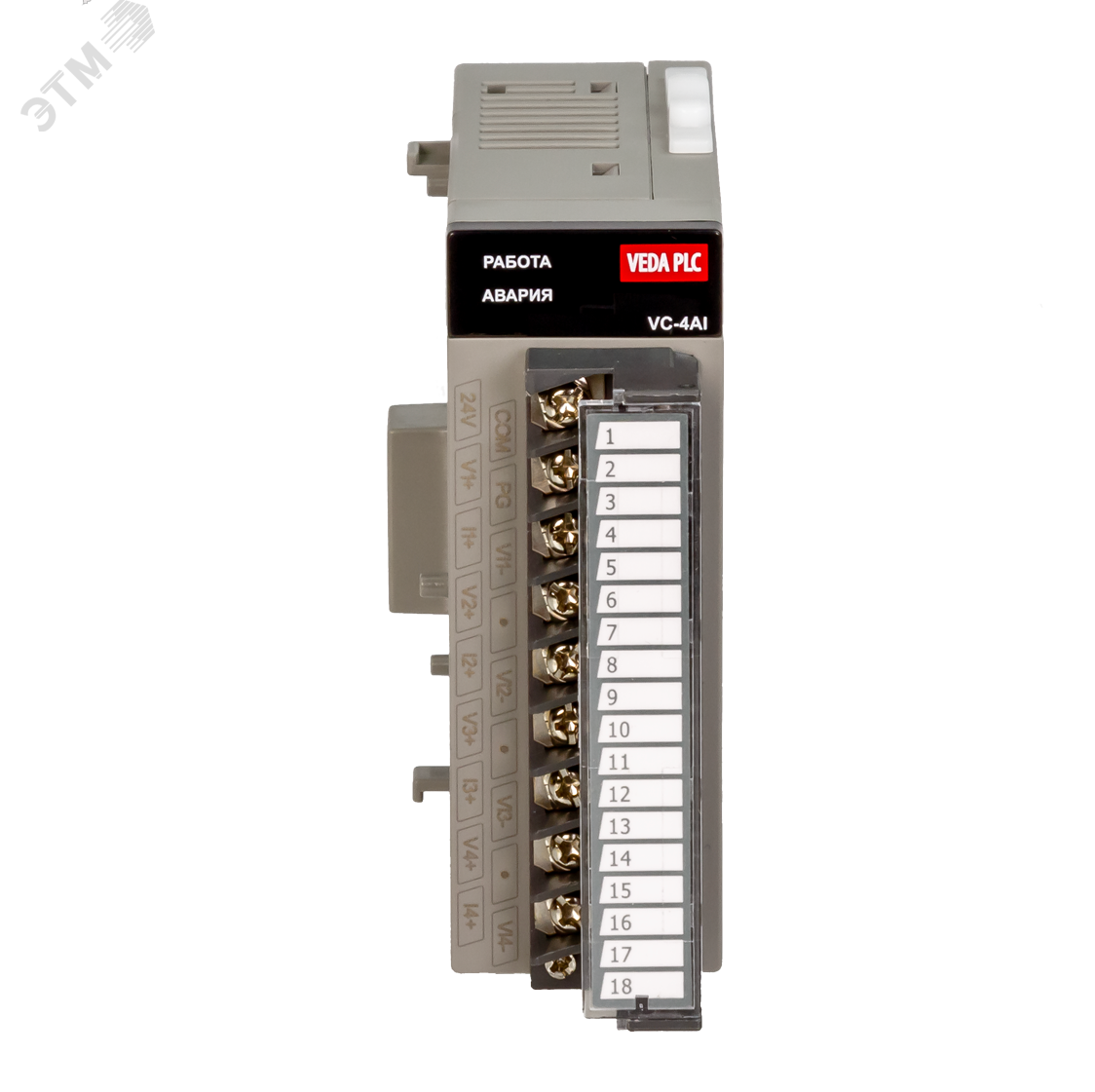 Модуль расширения контроллера серии VC, 4 аналоговых входа, RoHS. VC-4AI PBV00006 VEDA MC