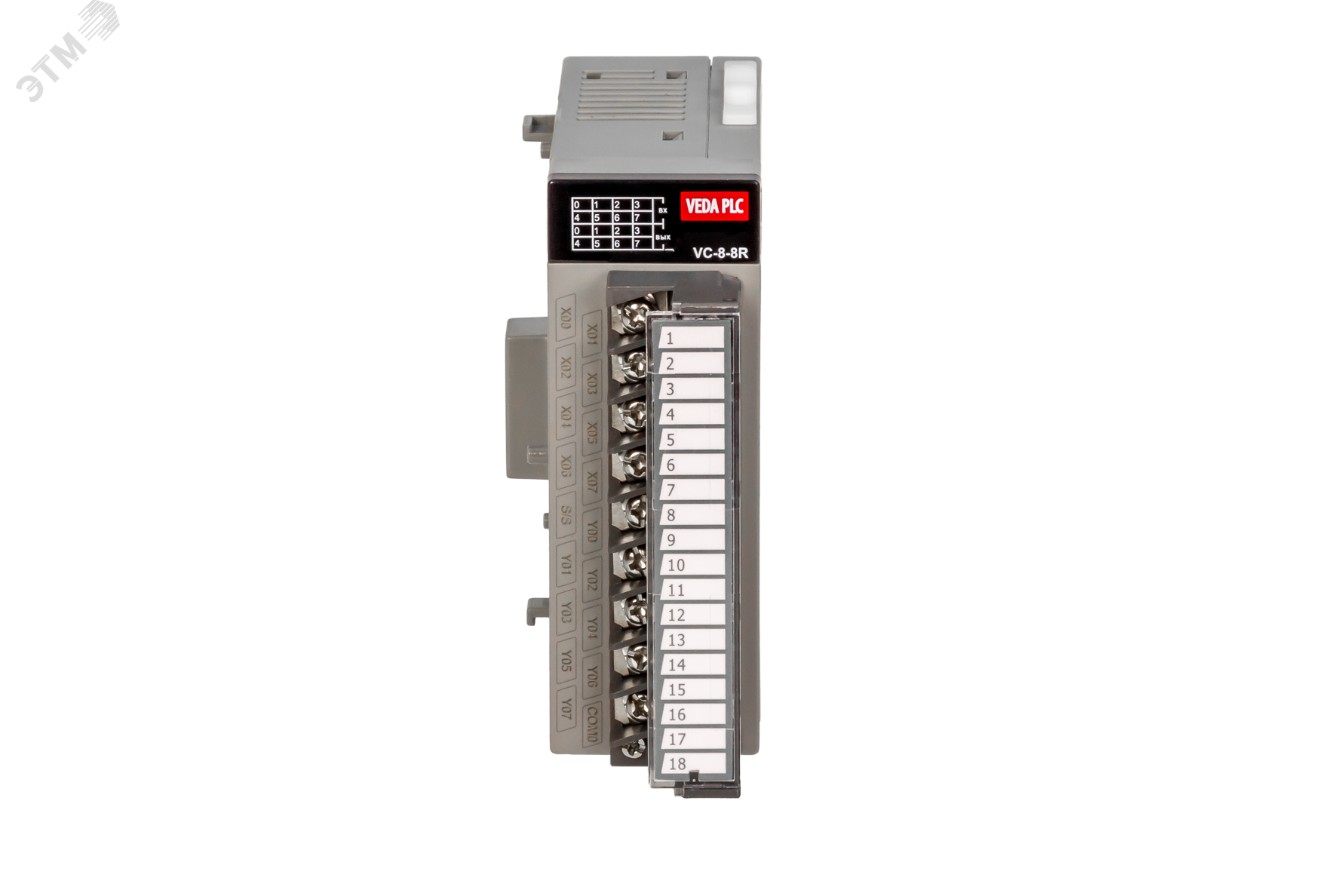 Модуль расширения контроллера серии VC, 8 входных сигналов, 8 выходных реле, RoHS. VC-8-8R PBV00001 VEDA MC