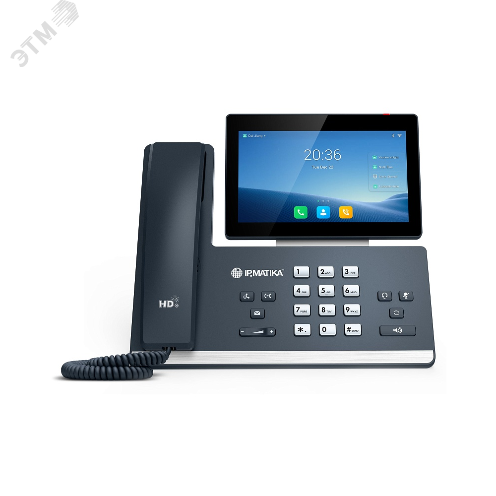 Изображение товара Цветной сенсорный IP видеотелефон Yealink IPM58 без Wi-Fi и BT - надежное решение для офиса