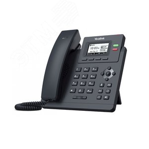 Изображение товара Телефон IP начального уровня с поддержкой 2 SIP-аккаунтов, с HD-звуком, 5-сторонняя аудиоконференция, с поддержкой Poe, без блока питания (шт)