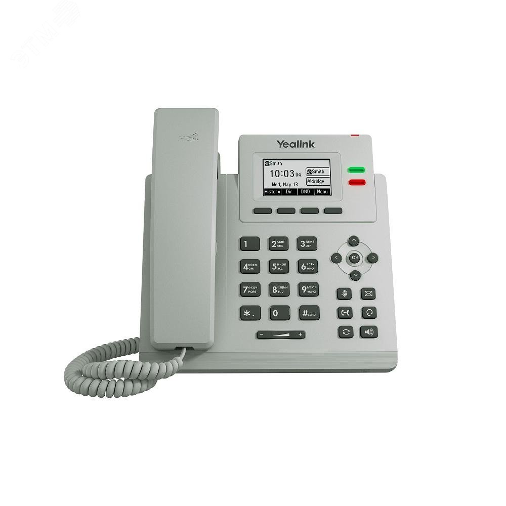 Изображение товара IP-телефон Yealink SIP-T31P Light Gray с поддержкой PoE и HD-звуком