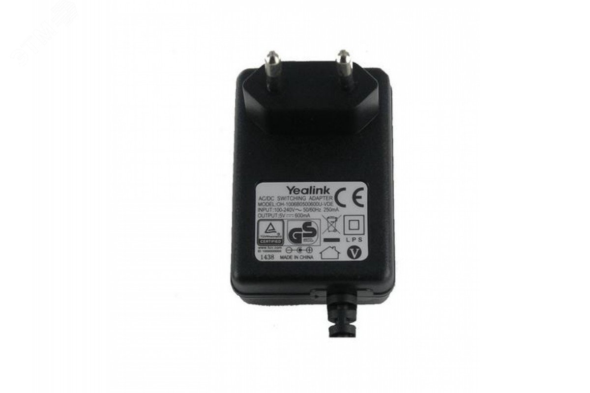 Изображение товара Блок питания 5VDC 600mA для телефонов Yealink