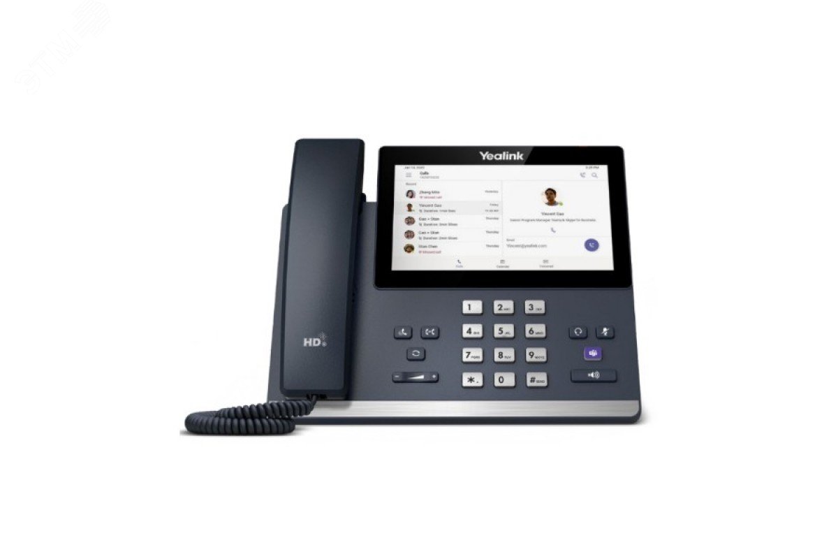 IP-телефон Skype for Business, цветной сенсорный экран, PoE, GigE, без БП  артикул YL-MP56-SfB Yealink - купить в Москве и РФ по цене Свяжитесь с нами  руб. в интернет-магазине ЭТМ iPRO | характеристики,