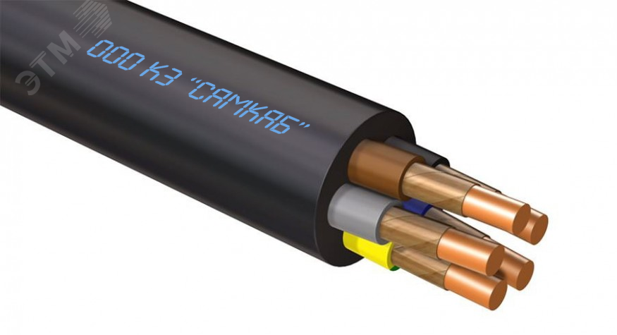 Кабель силовой ВВГнг(А)-FRLS 5х6 (N,PE)-0.66 САМКАБ