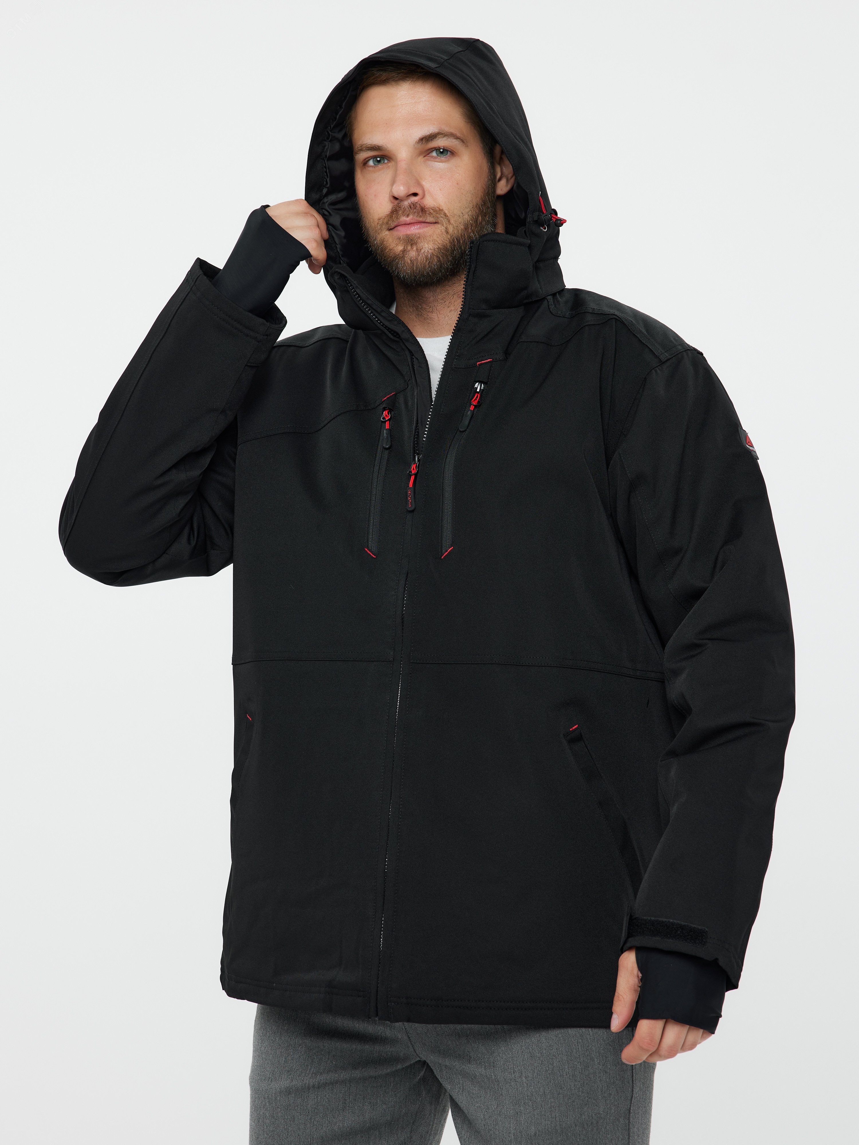 Изображение товара Демисезонная мужская влагозащитная куртка ARENNOGT с регулируемым капюшоном