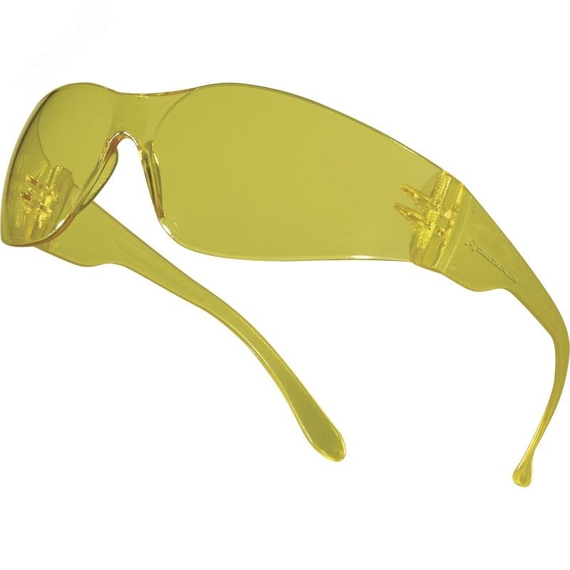 Очки открытые защитные с желтой линзой BRAVA BRAV2JA Delta Plus - превью