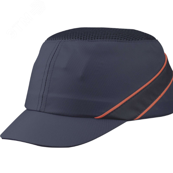 Изображение товара Каскетка-бейсболка защитная AIRCOLTAN, цвет темно-синий/оранжевый, козырек 7см (шт)