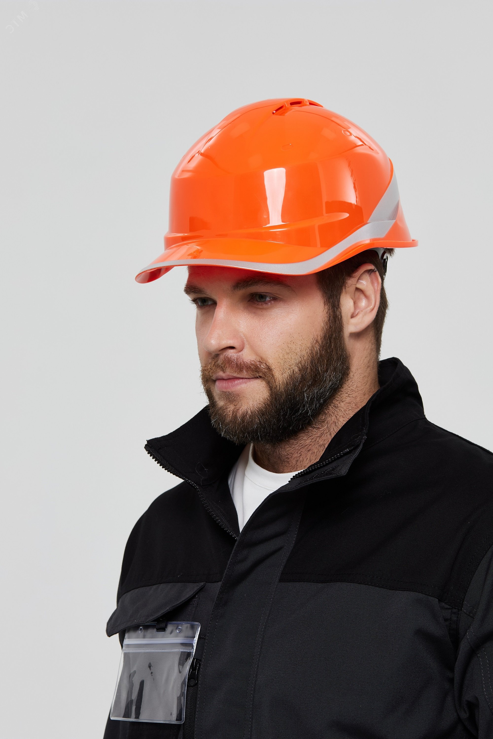 Изображение товара Каска защитная DIAMOND VI WIND из ABC с вентиляцией оранжевого цвета (шт)