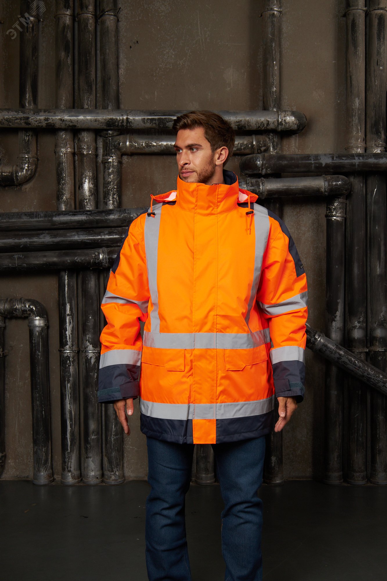 Изображение товара Куртка утепленная повышенной видимости EASYVIEW класс 3 флуоресцентная для мужчин