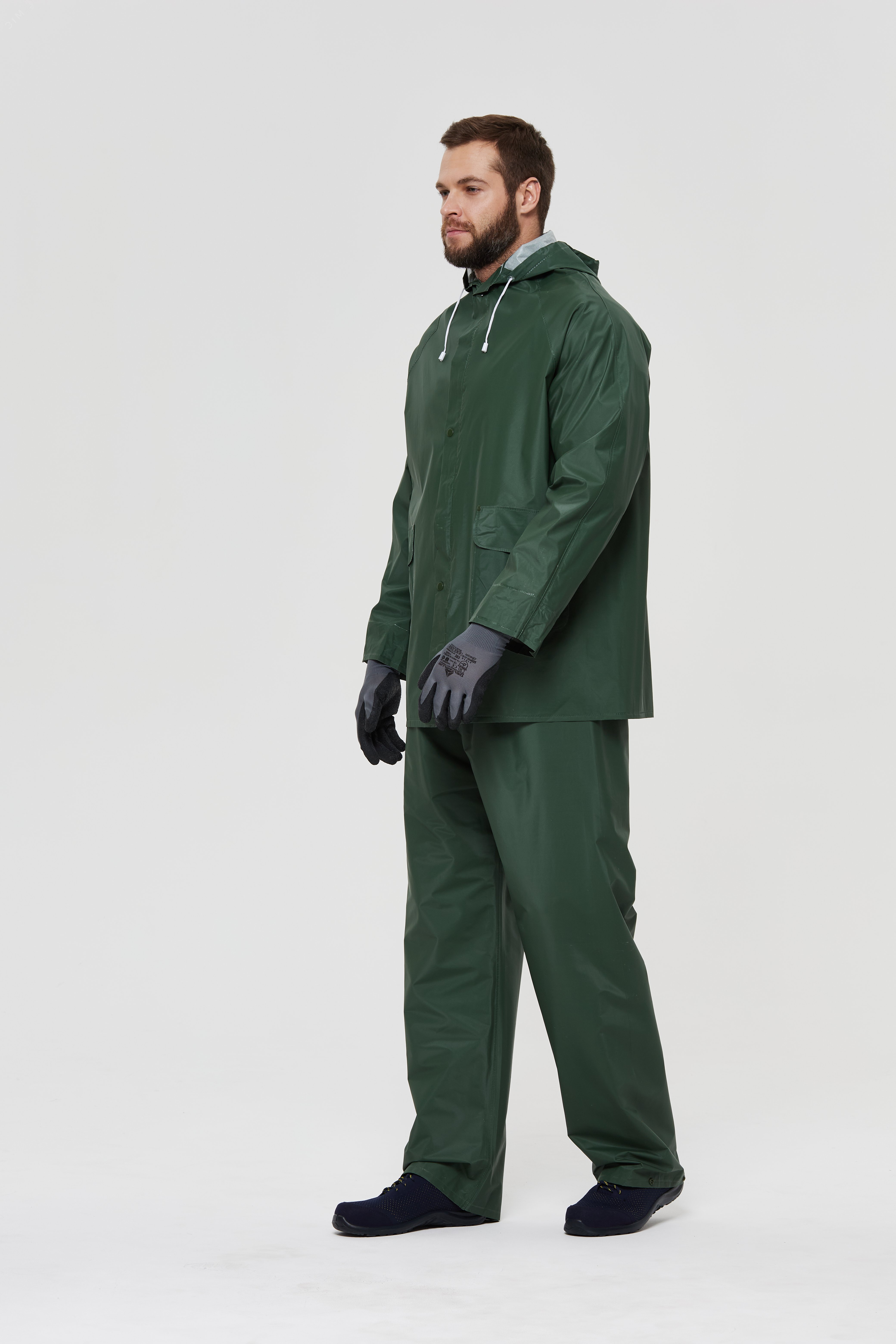 Изображение товара Влагозащитный костюм EN304 Delta Plus зеленый XL демисезонный