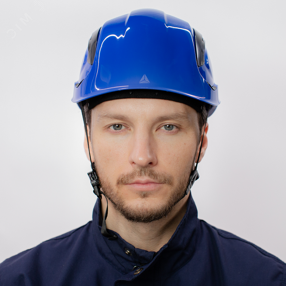 Изображение товара Защитная каска строительная GRANITE WIND синяя для защиты головы