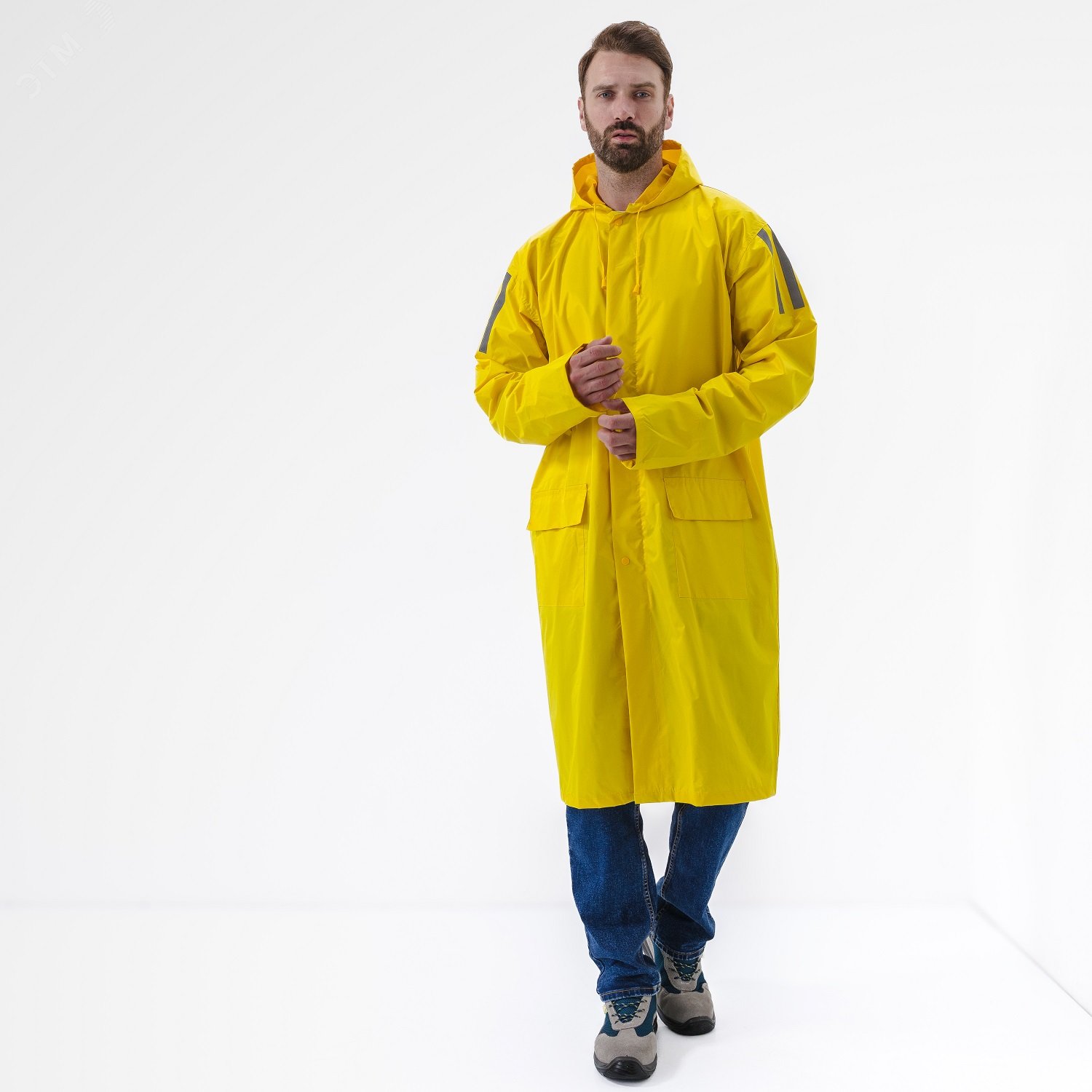 Изображение товара Плащ влагозащитный МА400 жёлтый, размер M, водонепроницаемый, унисекс