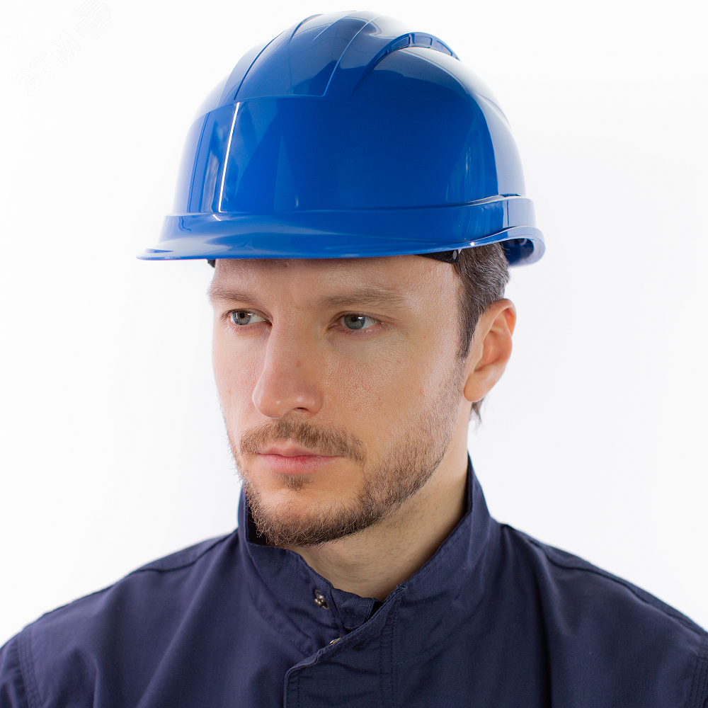 Изображение товара Защитная каска QUARTZ UP III из полипропилена с регулировкой и карманами синяя