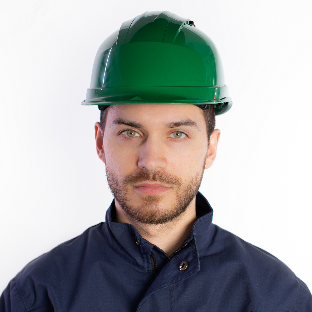 Изображение товара Каска защитная из полипропилена с вентиляцией QUARTZ UP IV зеленый