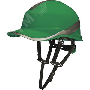 Защитная каска BASEBALL DIAMOND V UP из ABS зеленого цвета с храповым механизмом
