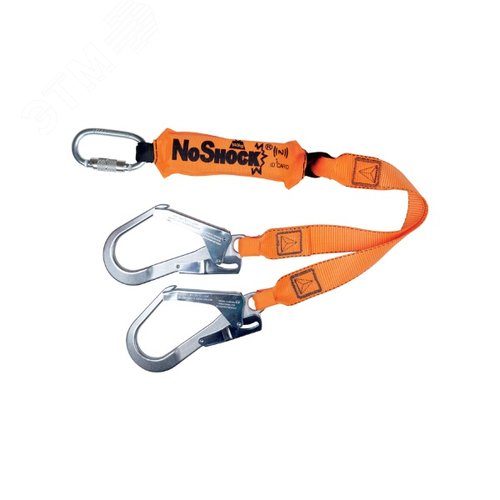 Изображение товара Строп двойной ленточный AN213100ZDD с амортизатором, цв. оранжевый, р. 1м (шт)