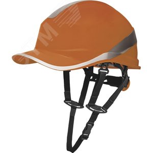 Защитная каска BASEBALL DIAMOND V UP из ABS оранжевого цвета с храповым механизмом