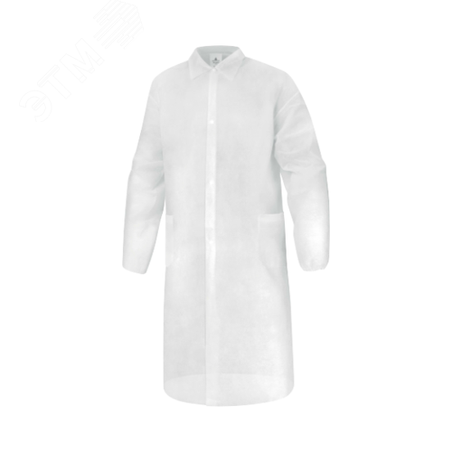 Изображение товара Халат одноразовый BLOUSPOXG из полипропилена серии BLOUSPO , цв. белый, р. XL (шт)