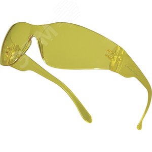 Очки открытые защитные с желтой линзой BRAVA