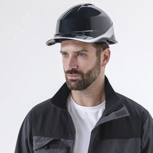 Изображение товара Каска защитная строительная BASEBALL DIAMOND V цвет Серый (шт)