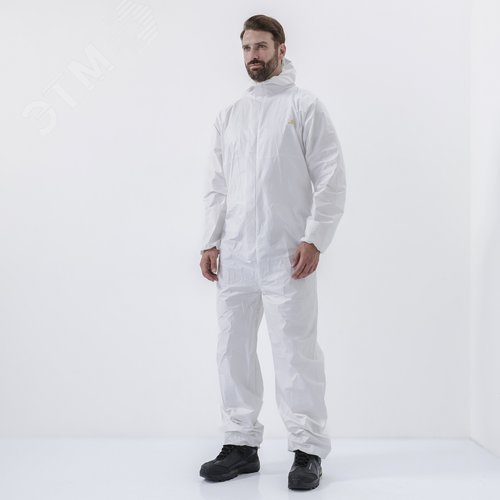 Изображение товара Комбинезон с капюшоном DT115 , белого цвета, размер L (шт)