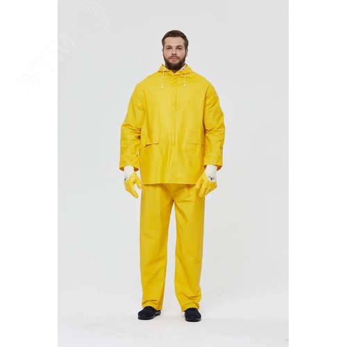 Изображение товара Влагозащитный костюм EN304, цв. желтый, р. M (компл)