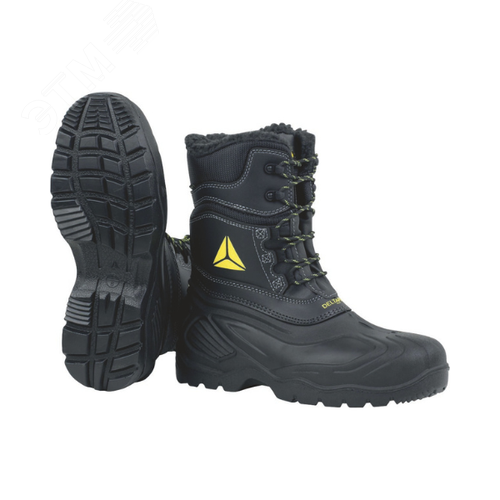 Изображение товара Сапоги защитные утеплённые ESKIMSHNO42 из полимерных материалов с завышенными берцами серии ESKIMO SBHP SRC цв. черный р.42 (пар)
