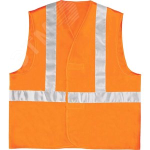 Изображение товара Жилет сигнальный GILP4 цвет Флуоресцентно-оранжевый р.XXL (шт)