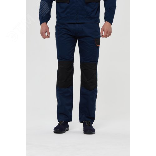 Изображение товара Брюки рабочие M1PA2 серии MACH 1, цв. темно-синий/оранжевый, р.L (шт)