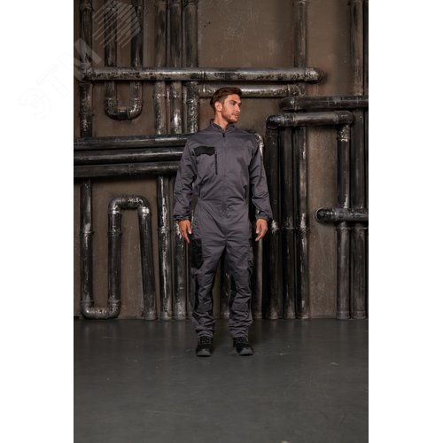 Изображение товара Комбинезон рабочий M2CO3 серии MACH 2, цв.серый/оранжевый, р.M (шт)