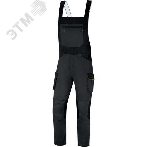 Изображение товара Полукомбинезон стрейчивый рабочий M2SA3STR серии MACH 2, цв. серый-оранжевый р. XL (шт)