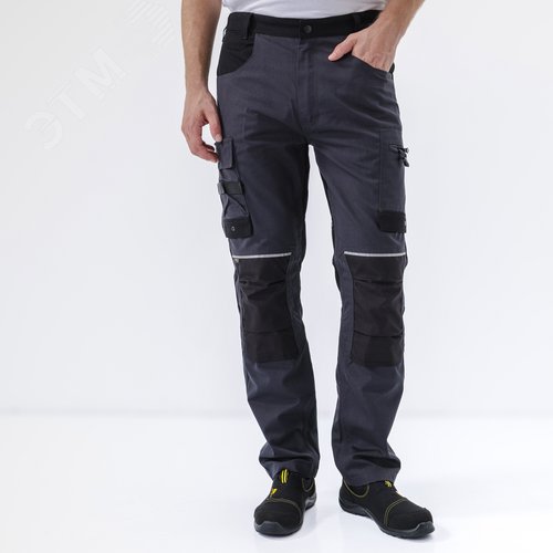 Изображение товара Брюки рабочие MACH5 Delta Plus, M5PA3BNTM, цвет серо-черный, р. L (шт)