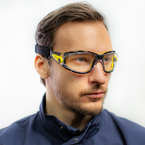 Изображение товара Очки защитные открытые PACAYA CLEAR STRAP прозрачные с эластичным оголовьем (шт)