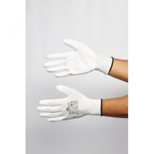 Изображение товара Перчатки антистатические полиэстеровые с полиуретановым покрытием VE702PESD размер 9 (пар.)