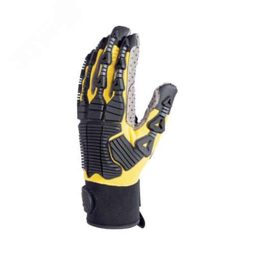 Изображение товара Перчатки трикотажные с защитными накладками VV900JA EOS, цв. Желтый, p. 10 (пар)