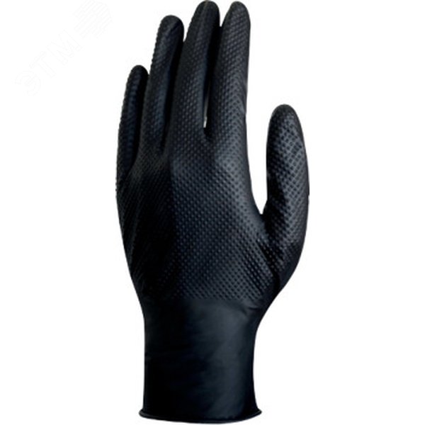 Изображение товара Перчатки нитриловые V1600B5008, черные, M (8), 50 шт