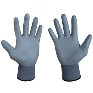 Перчатки для защиты от механических воздействий и ОПЗ PU1850T-GR размер 7 00-01018531 SCAFFA - 2