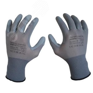 Перчатки для защиты от механических воздействий и ОПЗ PU1850T-GR размер 9