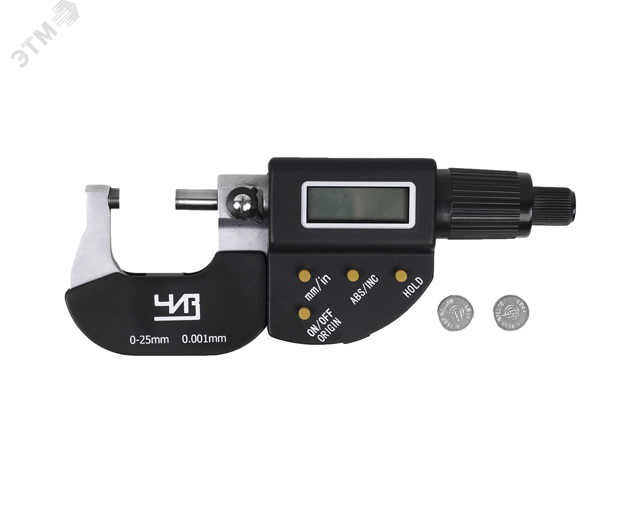 Изображение товара Микрометр электронный цифровой МКЦ-25 0.001 мм 4-кн. поверка завод. (шт)