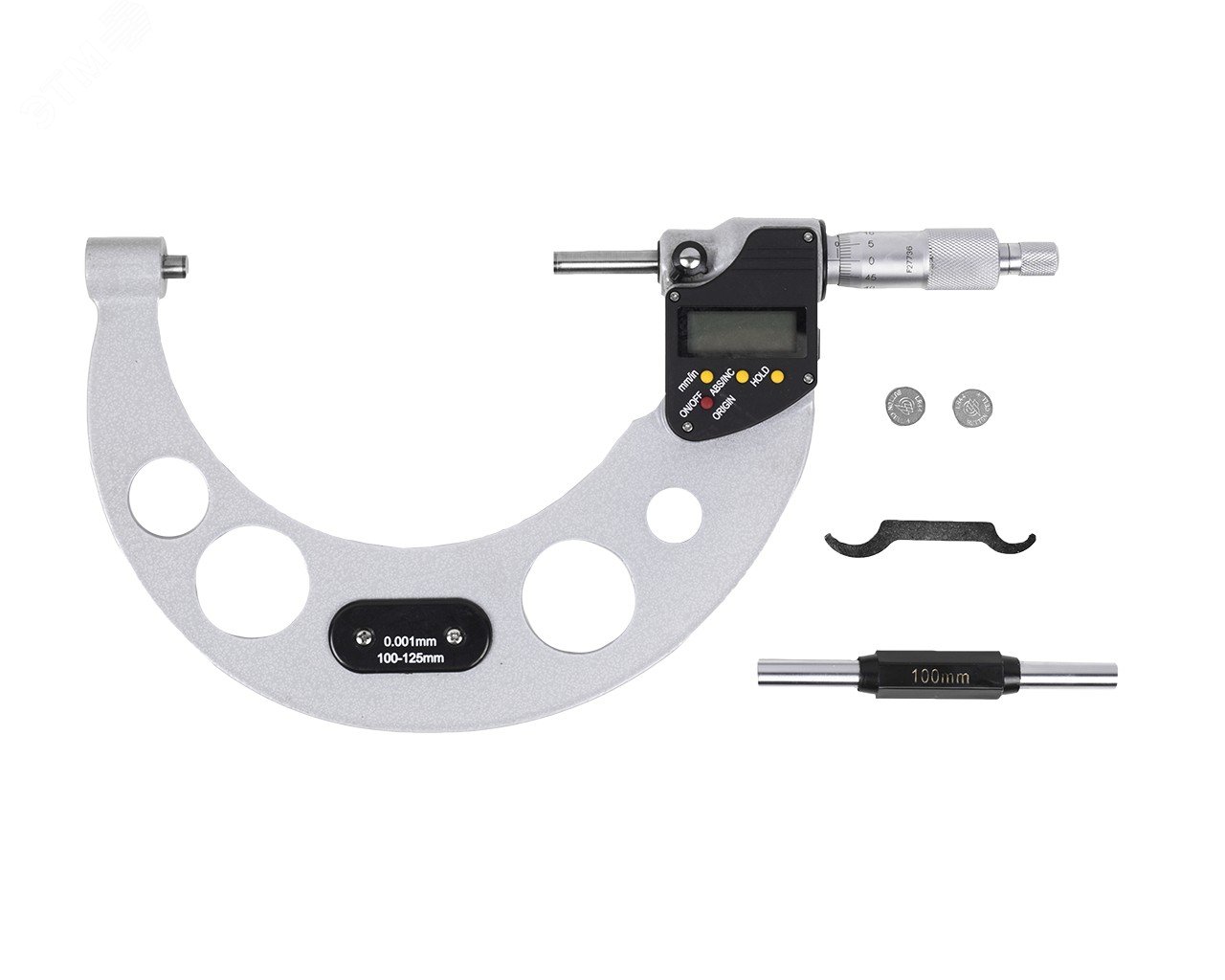 Изображение товара Микрометр электронный цифровой МКЦ-125 0.001 4-кн. (ГРСИ №35816-07) (шт)