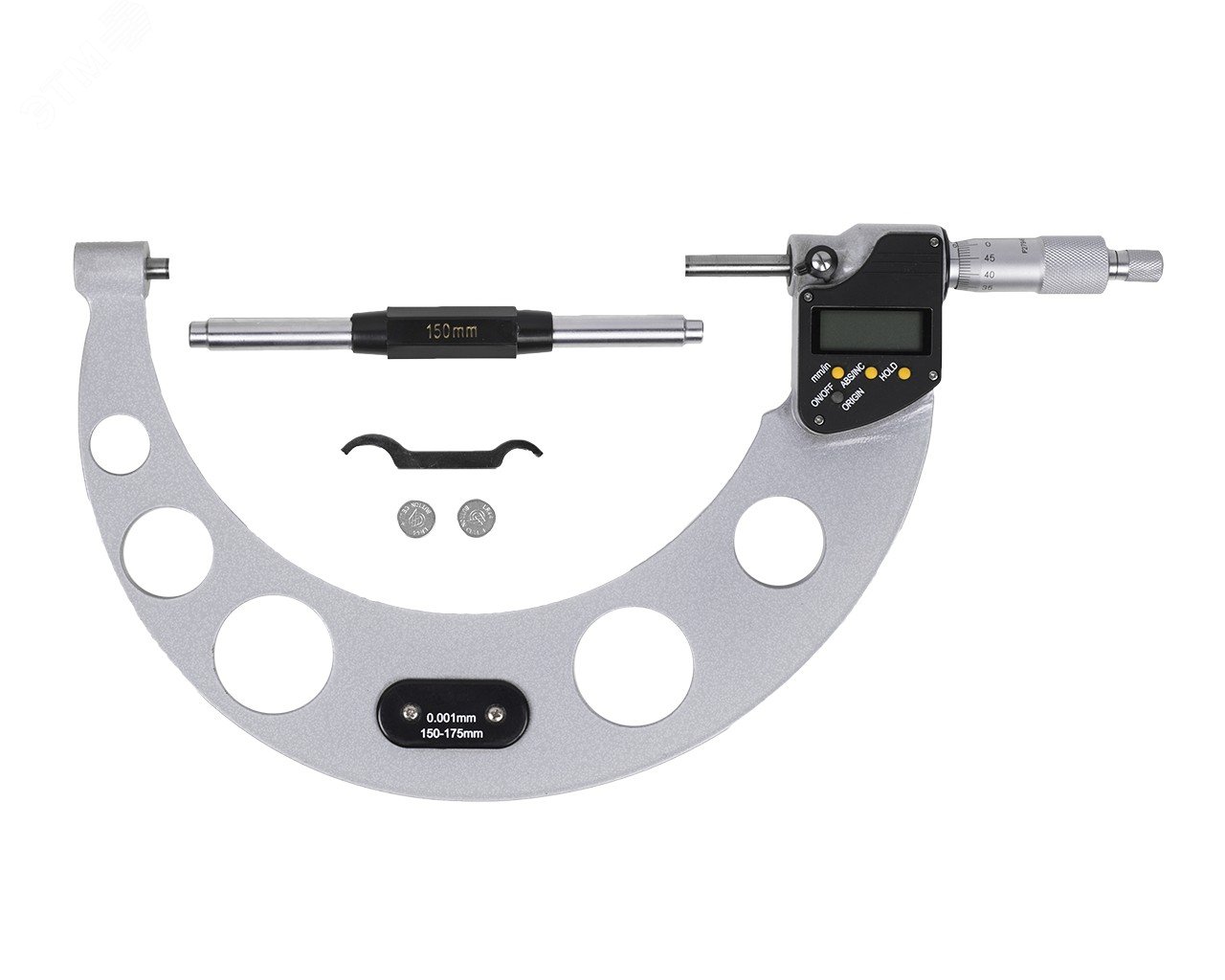 Изображение товара Микрометр электронный цифровой МКЦ-175 0.001 4-кн. (ГРСИ №35816-07) (шт)