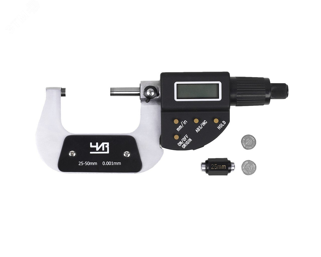 Изображение товара Микрометр электронный цифровой МКЦ-50 0.001 мм 4-кн. (шт)
