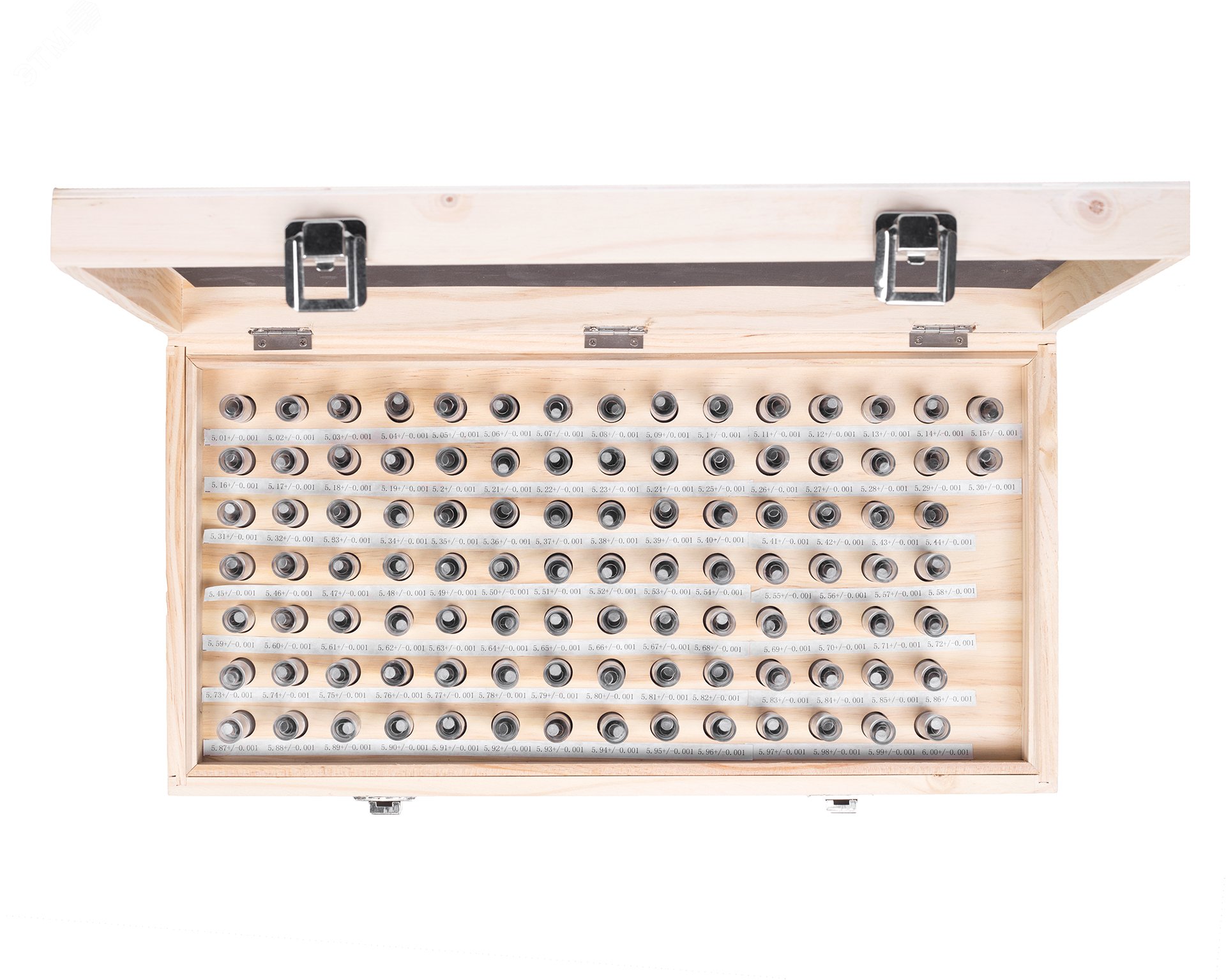 Изображение товара Набор гладких калибров 5,01-6,00 с шагом 0,01, 100 шт